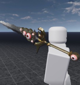 AluminousBlue's tweet image. Eye sword //#robloxstudio