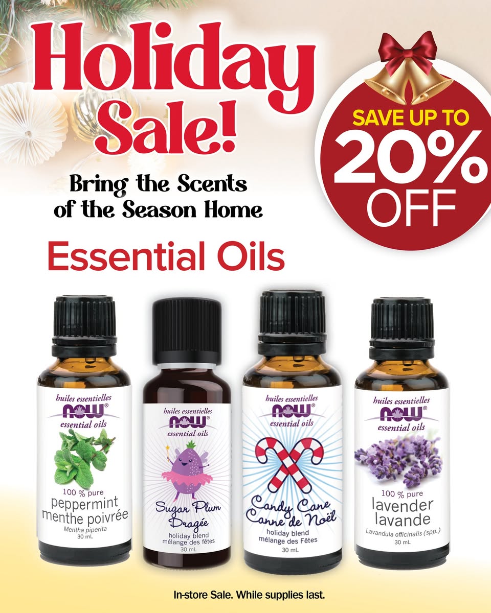InfoNaturally's tweet image. Our Holiday Sale is Almost Over! 📷
Give the gift of wellness this season with these special discounts on select products from NOW Foods.
Whether you’re stocking up, gifting mindfully, or supporting your own wellness routine, we’ve got holiday harmony covered. Sale ends Dec. 31