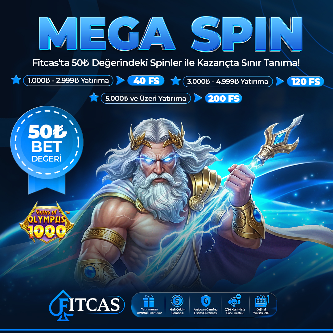 FitcasOfficial's tweet photo. Fitcas'ta MEGA SPİN ile Mega Değer, Mega Kazanç!

Yatırıma Göre Alacağın Spinler
💸1.000₺ - 2.999₺ / 40 Freespin 
💸3.000₺ - 4.999₺ / 120 Freespin 
💸5.000₺ ve Üzeri  200 Freespin

⚡️50₺ Değerinde Freespinler Seni Bekliyor!

➡️GÜNCEL GİRİŞ: https://t.co/A36qMN5Ljp https://t.co/f4DOb6B1G1