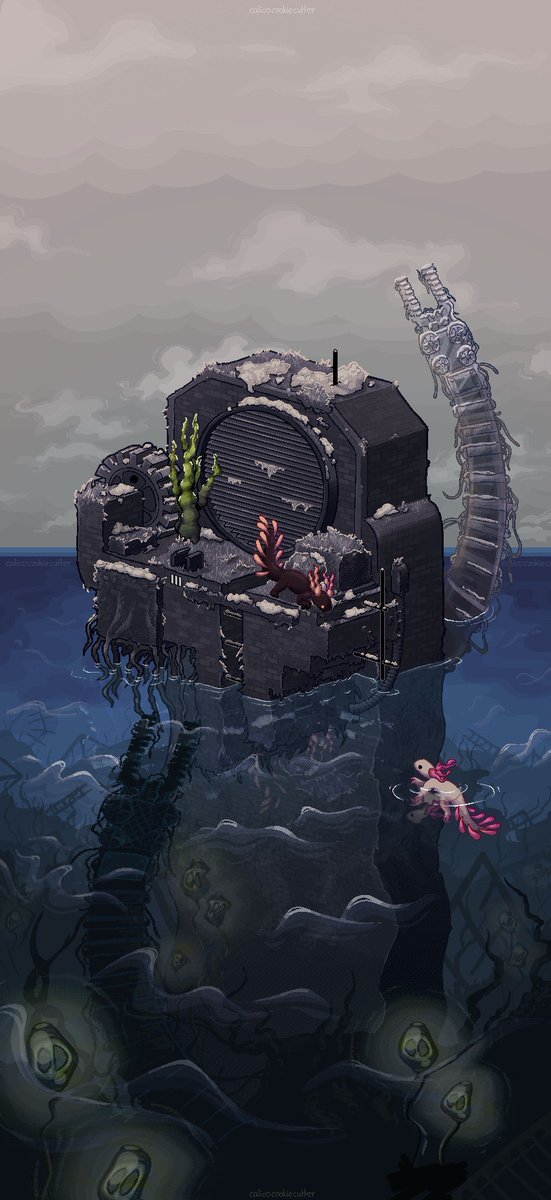 TALLEST thing ive drawn this shit will not fit on twitter