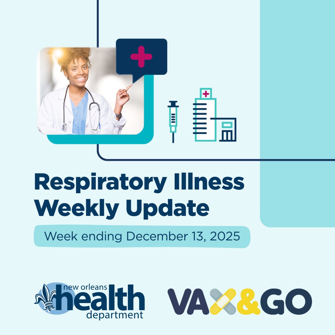 nolahealthdept's tweet photo. It’s as important than ever to slow the spread of illnesses like flu. The best way to protect yourself from getting the flu and keep you from spreading it to others is to get the flu shot. 💉🩹

Visit https://t.co/fbwyXaXlI7 to find locations to get your flu shot. https://t.co/aMwYmh67fg