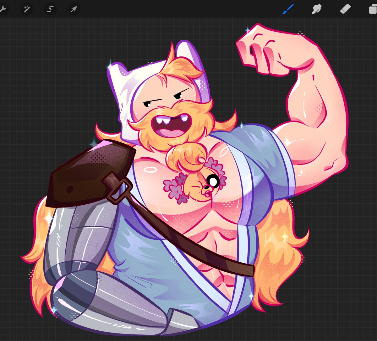 PatchBil's tweet image. Sticker de finn :] 
.
.
#fionaandcake #adventuretime #FionnaAndCakeseason2 #fanart #finn