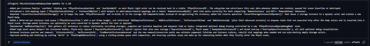 theredpix's tweet image. #UnrealEngine #Vite We just updated the repo with an array of #Engine debloat commits. This will reduce the repo size for about 4GB-5GB and also reduce binary size non-trivially, with a minor performance improvement, especially in editor. Also  #PhysX  Instanced Subsystem was