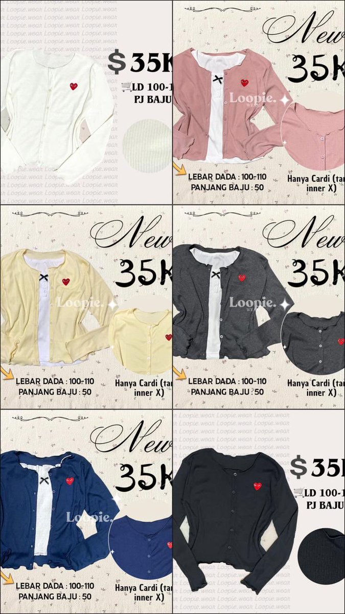 poyocloset's tweet image. KAA MASIH AVAIL SEMUA YAA🚨🚨🚨