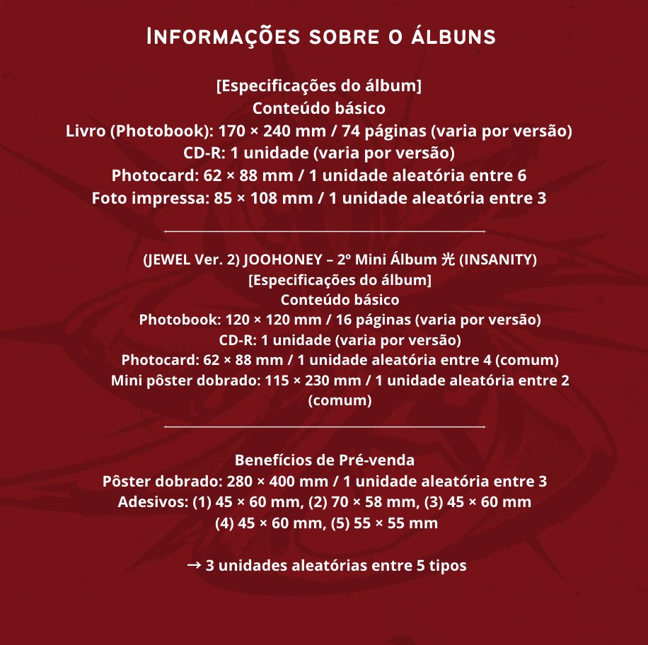 CEG INTER JOOHONEY - 光 (INSANITY)

Data para pagamentos e pedidos: 30/12
Formas de pagamento: pix e cartão (com acréscimo)
Dúvidas? Pode mandar mensagem no privado ✨