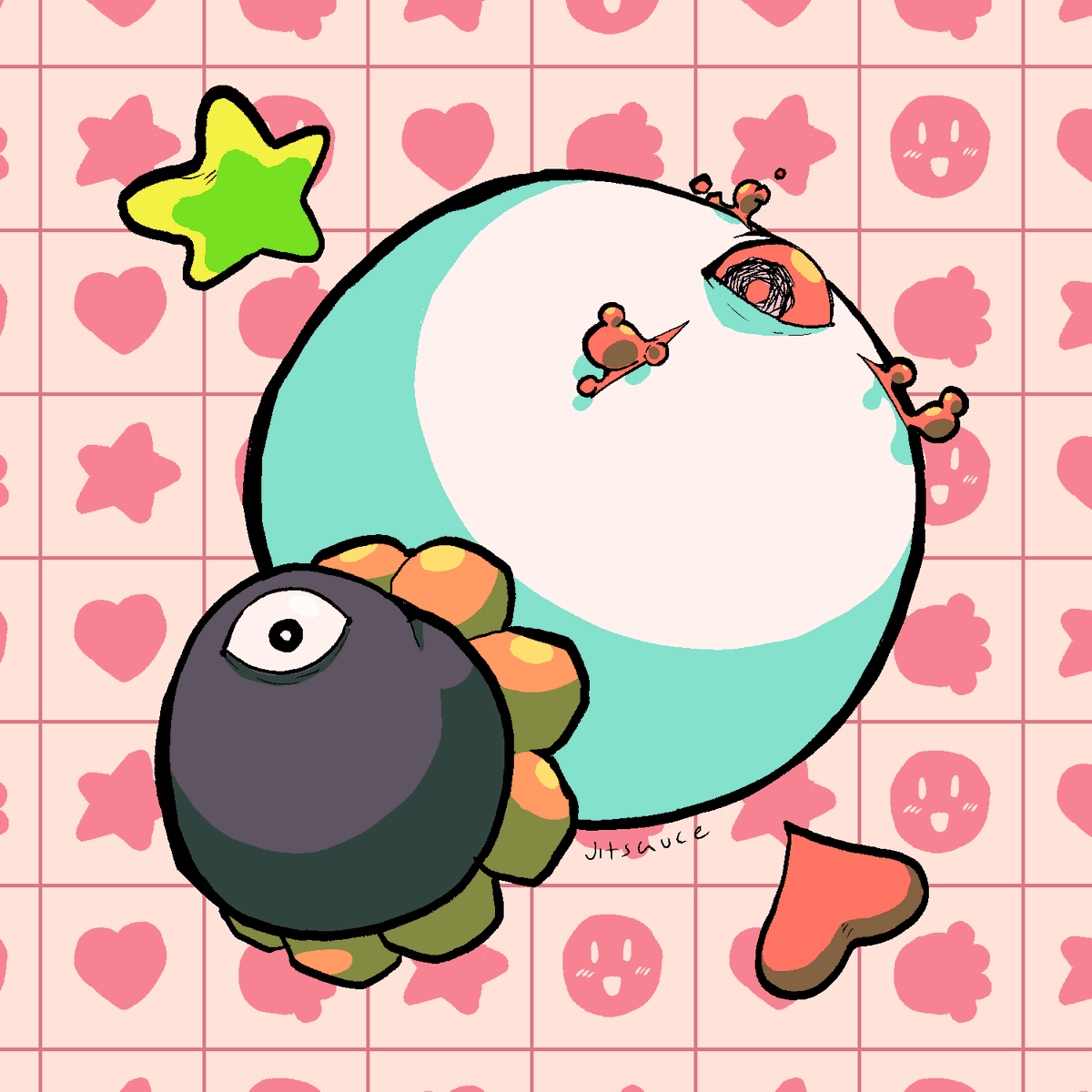 Jitsauce's tweet image. finished Kirby's Dreamland 3 #kirby #nintendo