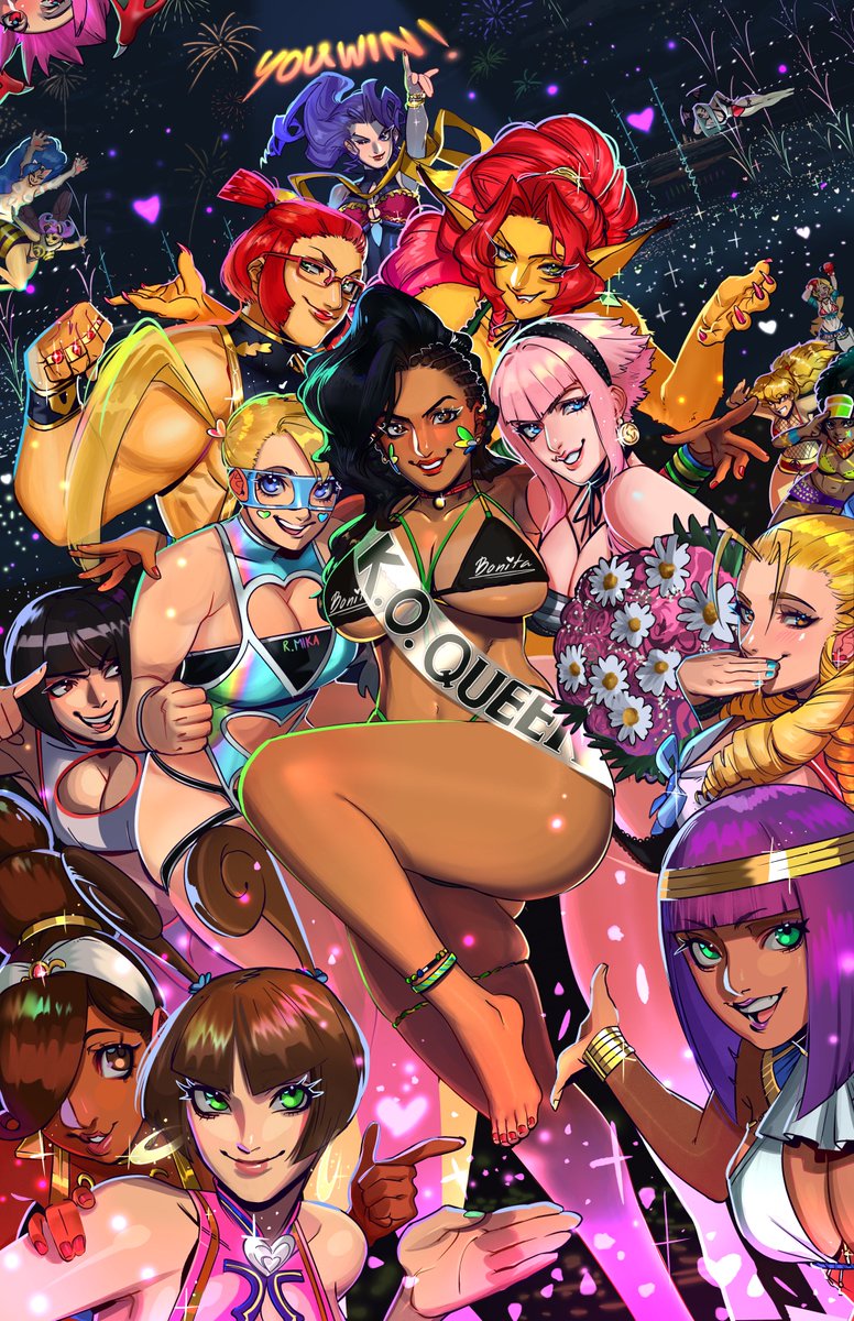 redgray21st's tweet photo. A "little" celebration...

My contribution for Udon's 2025 Street Fighter &amp; Friends Swimsuit Special https://t.co/RVmkdu9rUV