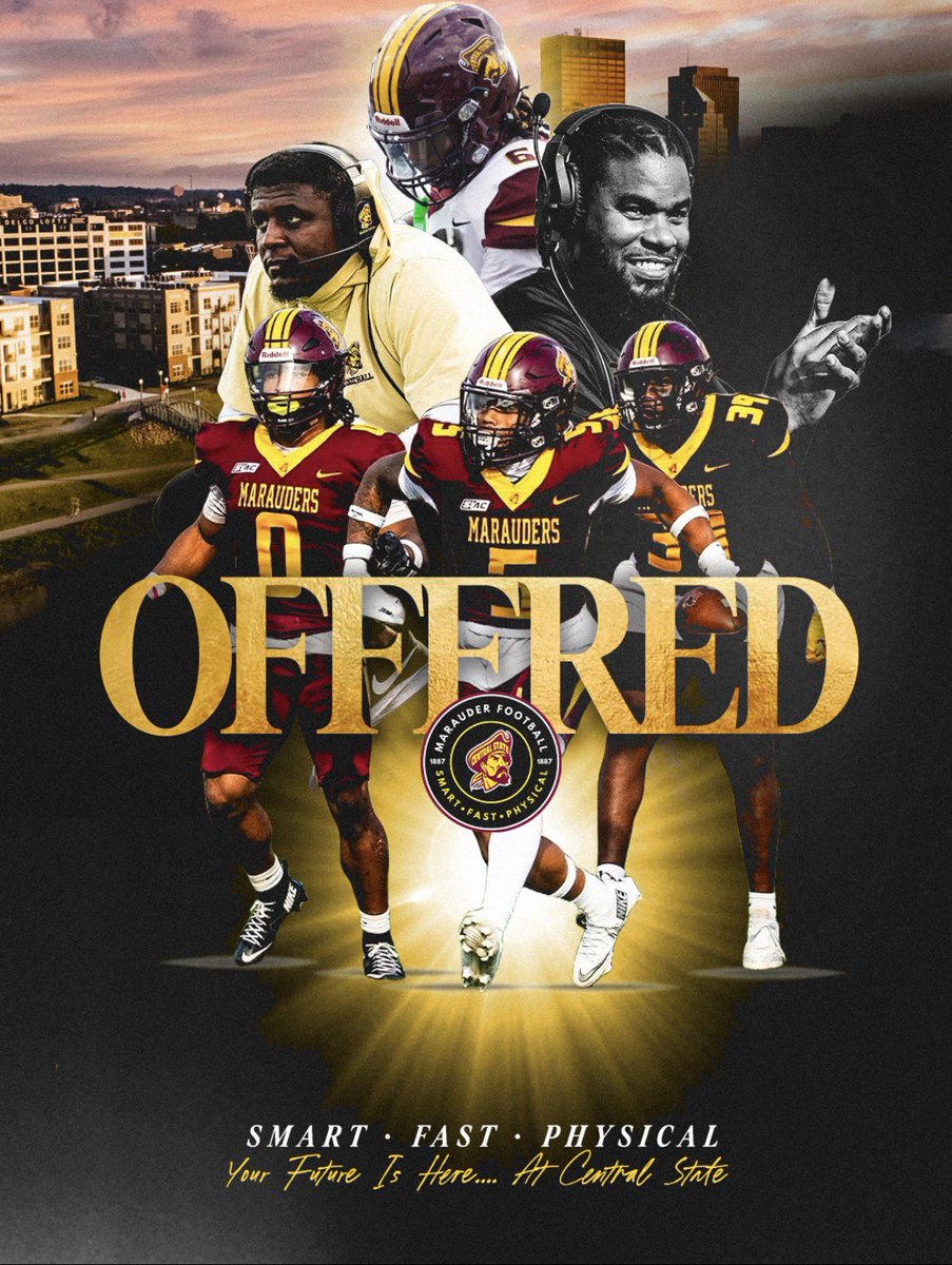 #AGTG Blessed to receive an offer from Central State University <a href="/CoachMcCray9/">🌹Mike McCray II🌹</a>