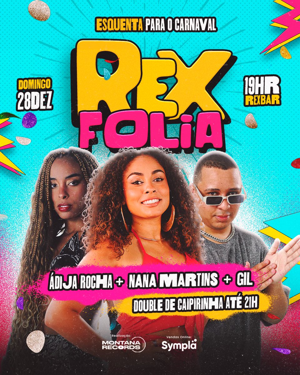 Último domingo do ano tem rolê garantido com muita vibes carnaval ✨

Garanta seu promocional agora: sympla.com.br/evento/rex-fol…