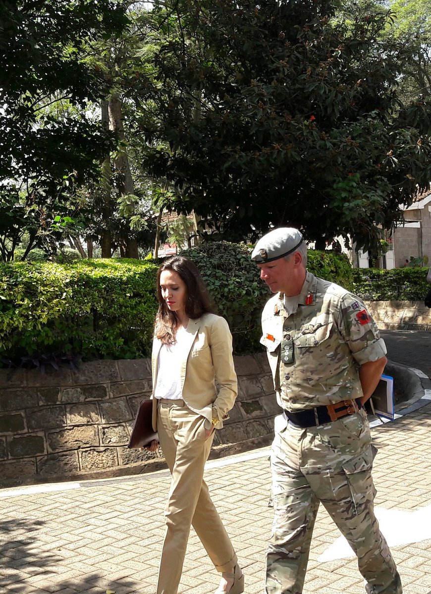 Toastiewiththe's tweet image. #AngelinaJolie #MotivationalMonday 
Angelina Jolie at the International Peace Support Training Center in Nairobi, June 2017 She was there to address staff members and other attendees during a training on sexual violence prevention in conflicts.