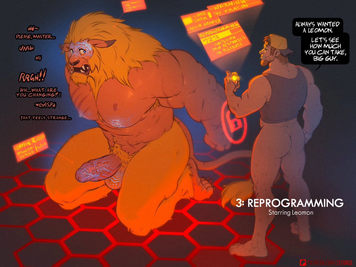 Always jailbreak your Leomon.  They don't let you fuck him right out of the box!  (High res on P)