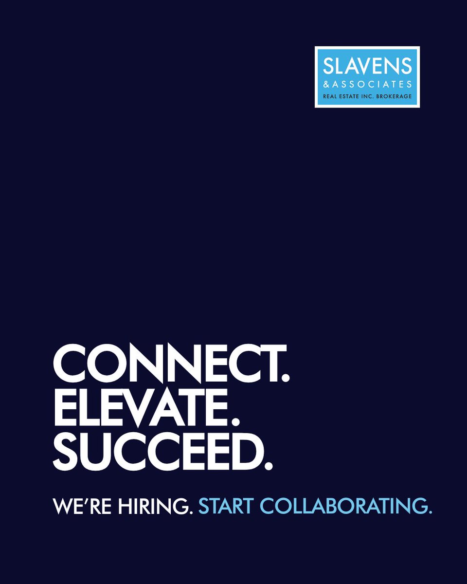 Culture isn't a bonus. It’s a foundation.

Join a brokerage that thrives on shared knowledge and mutual support.

We’re hiring. Start connecting.

Click the link in our bio or call Darren Slavens at 416.483.4337 to have a conversation about your future. #StartPackin