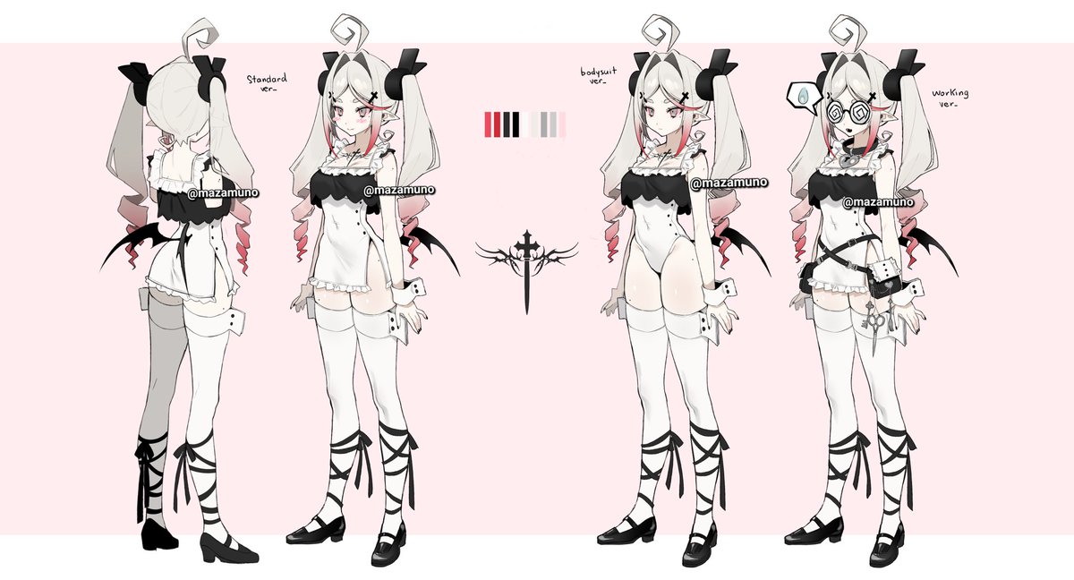 selling her for around 1k€.
she has an alt hair version and comes with a pixel chibi from @.666rottenflesh

comes with commercial usage.
i would also be available to make her into a vtuber in the future if owner's interested.