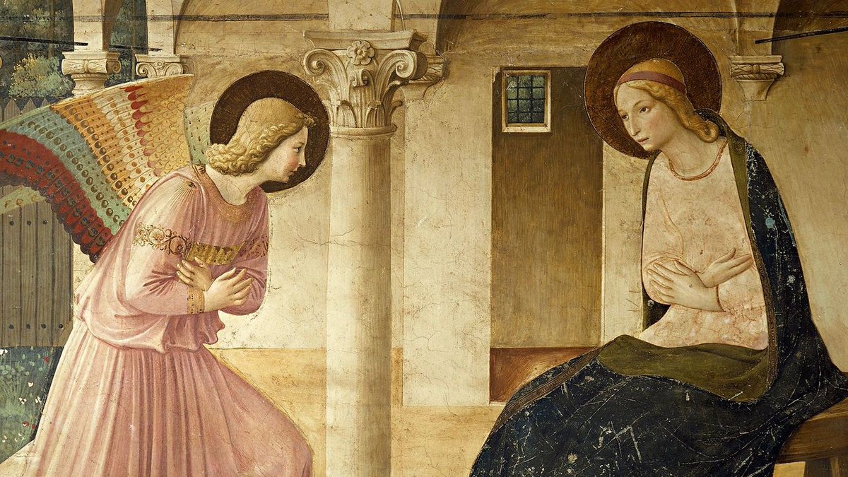 今日の絵] Fra Angelico : Annunciatio 1440-45 フラ・アンジェリコは
