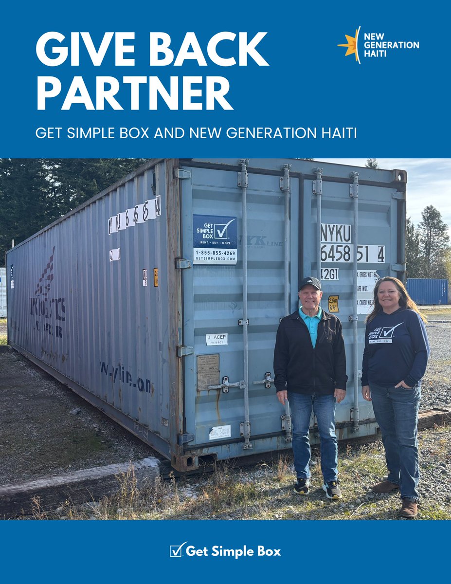 We’re proud to share a recent give-back partner opportunity at our GSB Lynden location with New Generation Haiti 🤍
It’s always meaningful to support organizations doing impactful work beyond our own communities. 

#GetSimpleBox #GSBLynden #GiveBack #CommunityImpact