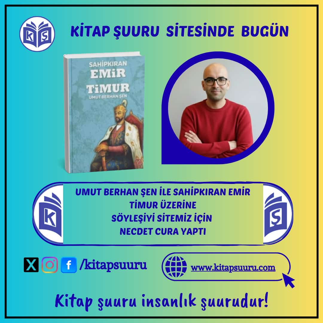 Kitap Şuuru Sitesinde Bugün

Umut Berhan Şen ile Sahipkıran Timur üzerine söyleşiyi

sitemiz için Necdet Cura yaptı.

kitapsuuru.com/umut-berhan-se…

<a href="/berhn19/">Berhan Sen</a> <a href="/NecdetCura/">Necdet</a> <a href="/kitapsuuru/">Kitap Şuuru</a>