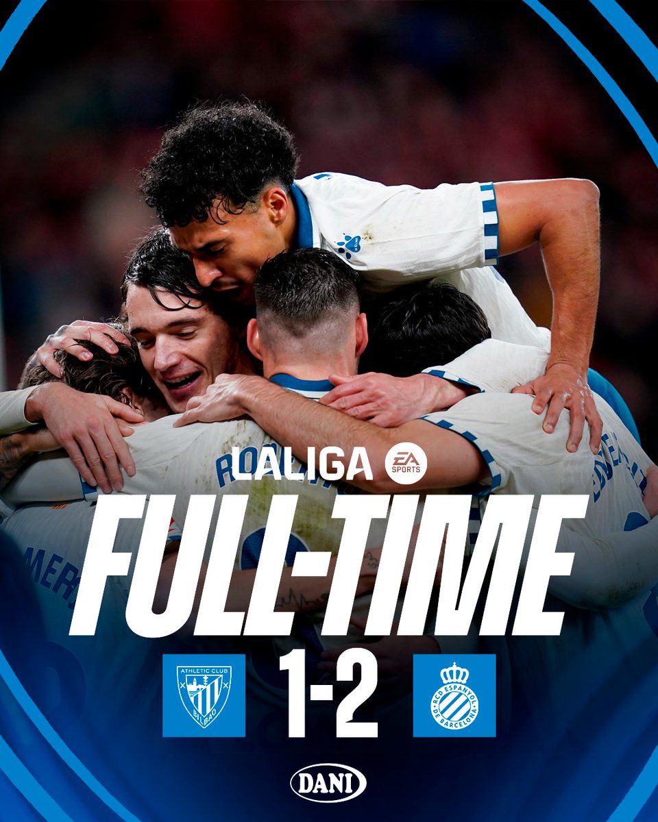 RCDEspanyol's tweet image. La cinquena consecutiva 🤯
Quina manera d’acabar l’any!
T’ESTIMO RCD ESPANYOL! 🤍💙
#AthleticEspanyol #RCDE
