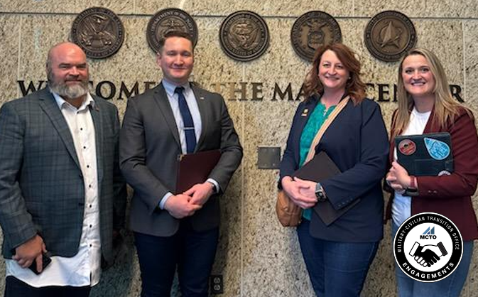 DoWYRRP's tweet image. MCTO &amp;amp; Mission Wisconsin met to discuss connecting transitioning service members &amp;amp; families with careers &amp;amp; resources in WI. 

Focused on expanding SkillBridge opportunities with employers in the Defense Industrial Base &amp;amp; advanced manufacturing. 

#MCTOEngagements #DoWSkillBridge