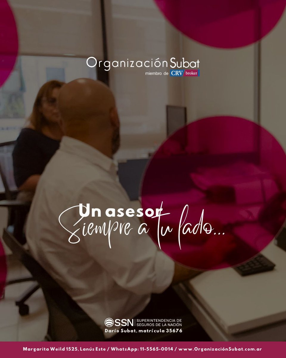 orgsubat's tweet image. En Organizacion Subat trabajamos con atención personalizada, escuchando tus necesidades para ofrecerte la mejor opción. 🤝
#SomosOrganizacionSubat

📍 Margarita Weild 1525 | Lanús Este
📲 Conectá con nosotros vía #WhatsApp al 11-5565-0014
🌐 organizacionsubat.com.ar

#seguros