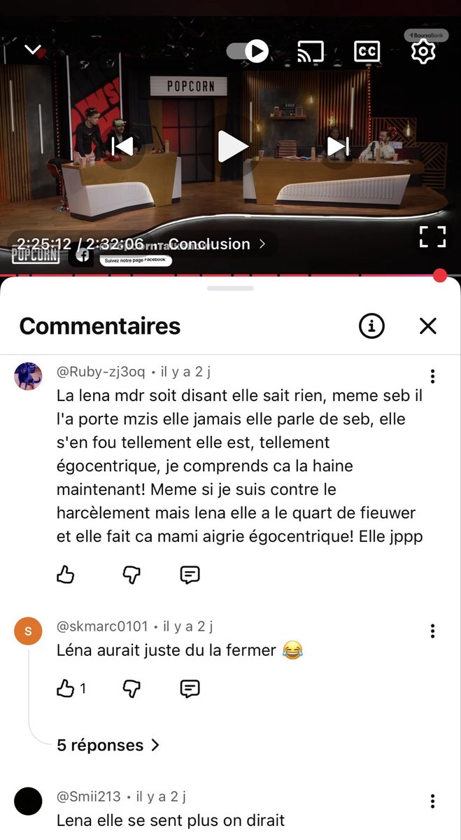 lotsofcha's tweet photo. Une honte les commentaires sous le dernier Popcorn @Domingo @PopcornTalkshow vous faites quoi? https://t.co/g2MRreM3sG