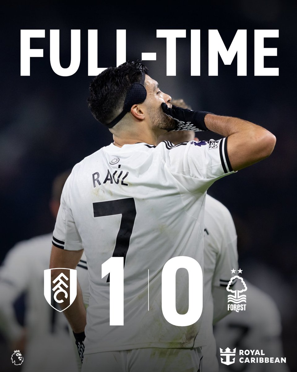 Full-Time: Fulham 1-0 Nottingham Forest