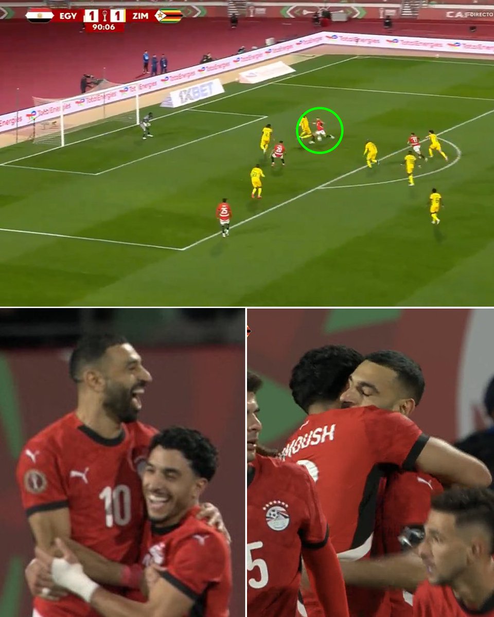 MO SALAH WITH THE STOPPAGE TIME WINNER IN EGYPT'S AFCON OPENER 👑