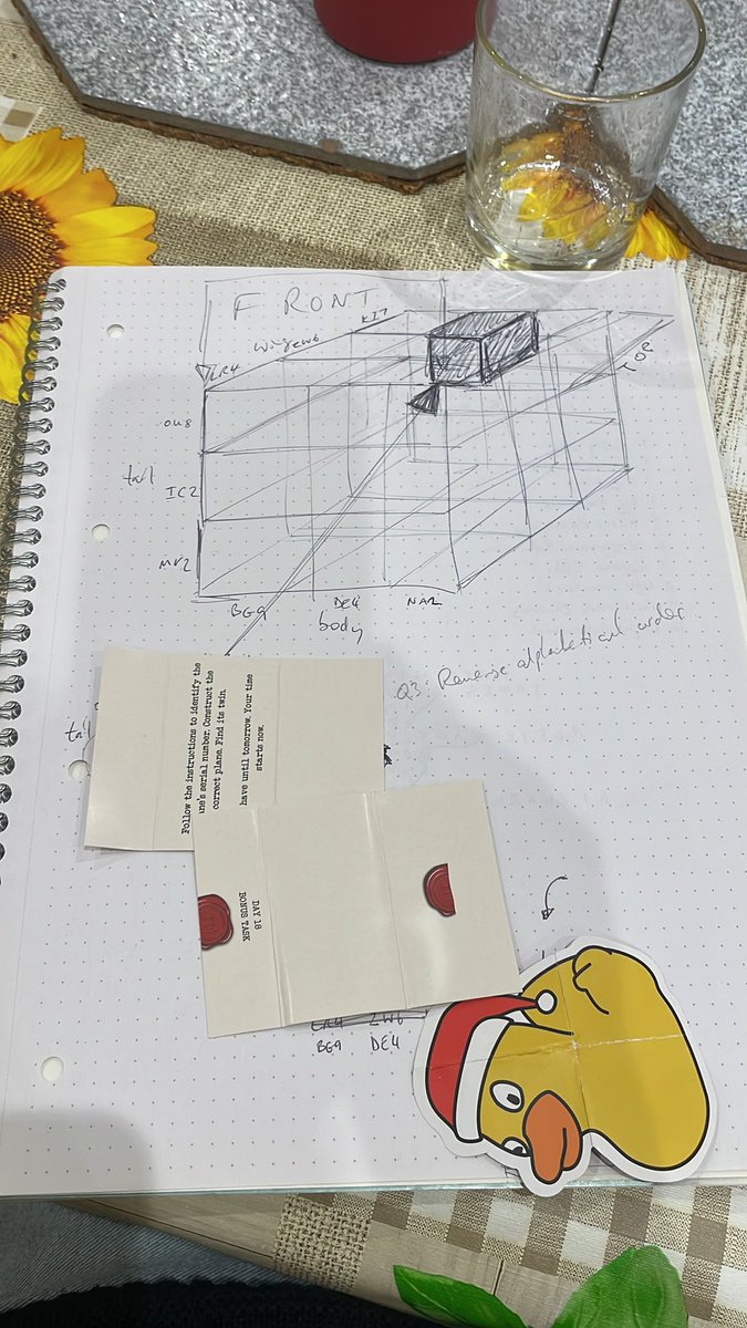 mark1024's tweet image. The  #Taskmaster advent calendar is the most amazing "advent calendar" I've ever seen. I'm a few days behind so hopefully this doesn't spoil anything but I feel like I had to become leonardo davinci to solve day 18. Thank you so much, and please create one next year! 🫶👏🥃