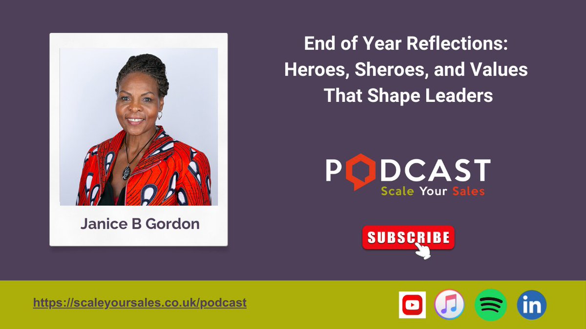 ScaleUrSales's tweet photo. Before planning the year ahead, take a moment to reflect. This Hero Shero episode reminds us that purpose, empathy, and authenticity shape lasting leadership 🎧✨ #ScaleYourSales https://t.co/diQrY4CvnE https://t.co/FFgdphy1t4