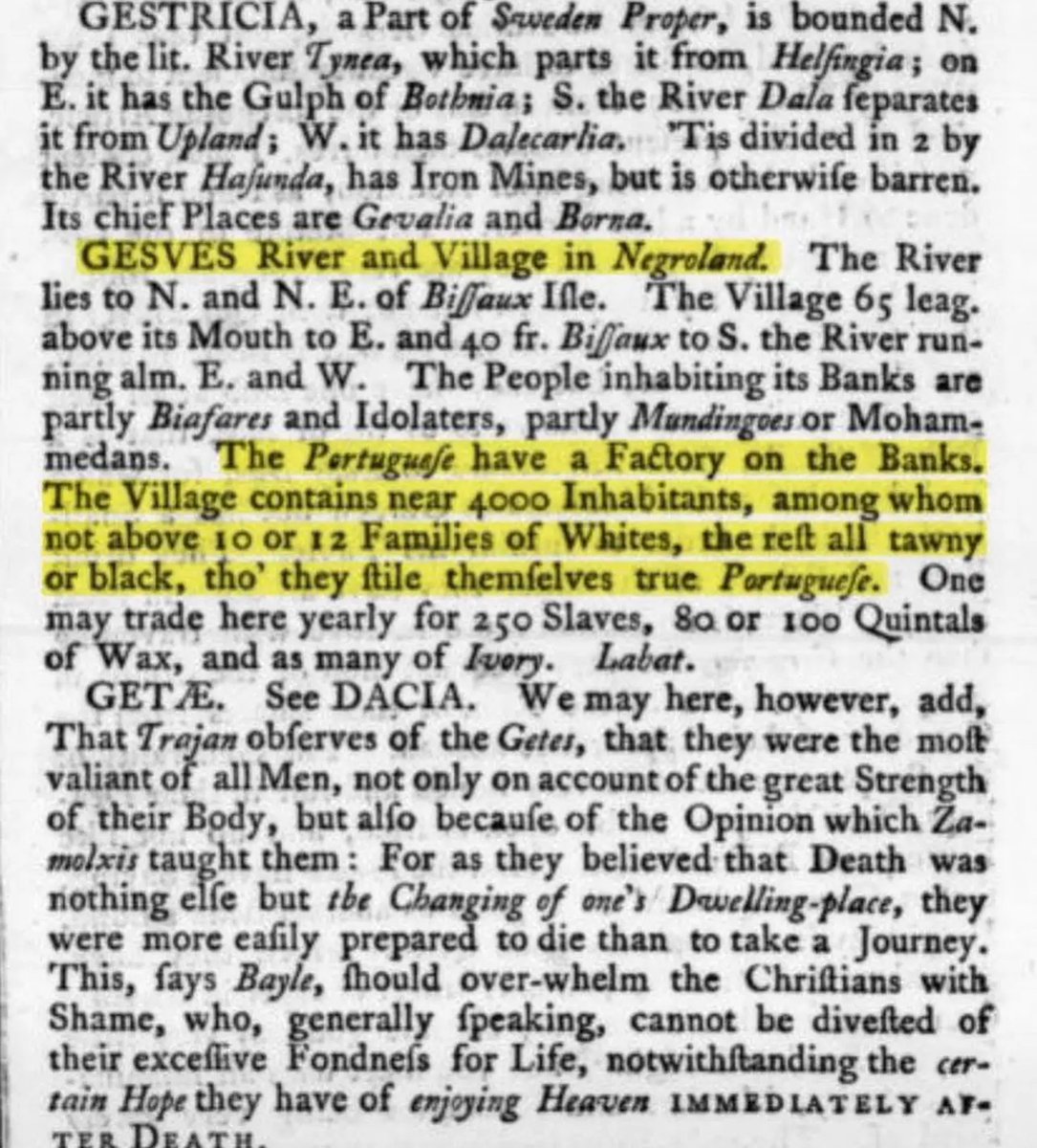 conspiraciesAre's tweet image. 1760 AD: Most of the Portuguese Were Tawny or Black In West Africa

Andrew Brice describes 1760 Negroland only containing 10 or 12 white families, while the rest were black Portuguese.

The black ones called themselves  true Portuguese.