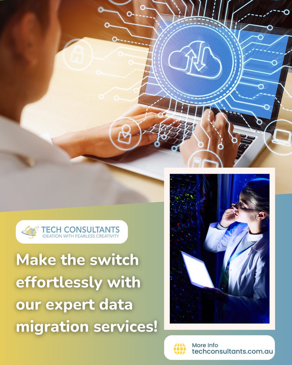 techconglobal's tweet photo. Switching systems or platforms?

Tech Consultants simplifies the process of migrating your data securely and efficiently. 

Contact us now to get started! 
🔄👉 https://t.co/Z4KkGdPncP 

#DataMigration #TechConsultants https://t.co/YQpwn5H9UJ