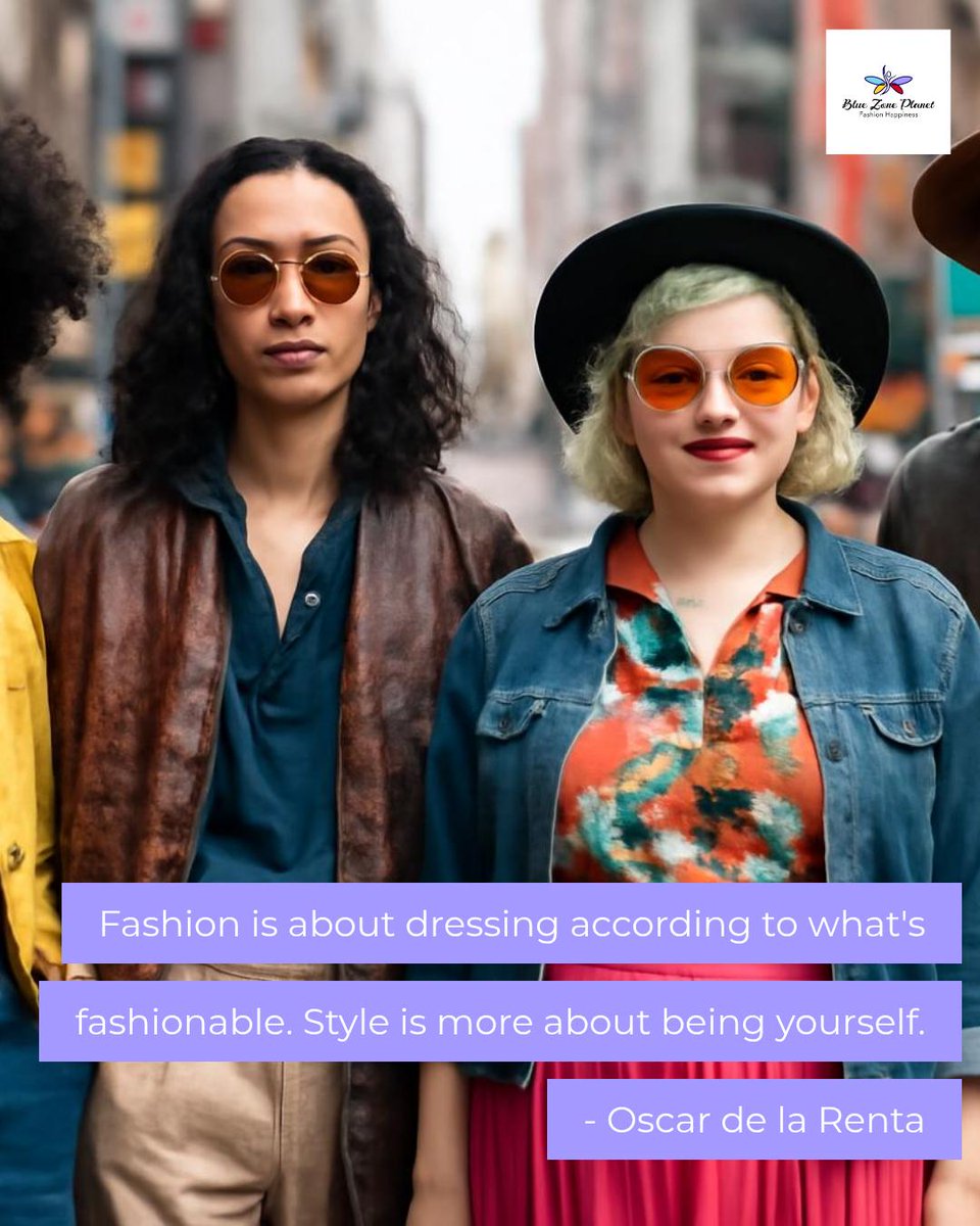 bluezoneplanet's tweet image. Fashion is about dressing according to what's fashionable. Style is more about being yourself." - Oscar de la Renta. Celebrate your unique flair with Blue Zone Planet. Embrace individuality and let your style shine! ✨ #StyleYourself bluezoneplanet.com
