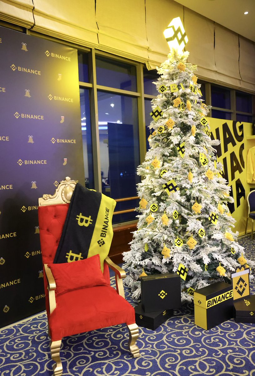 binance's tweet image. Nothing like festive lights and crypto nights.