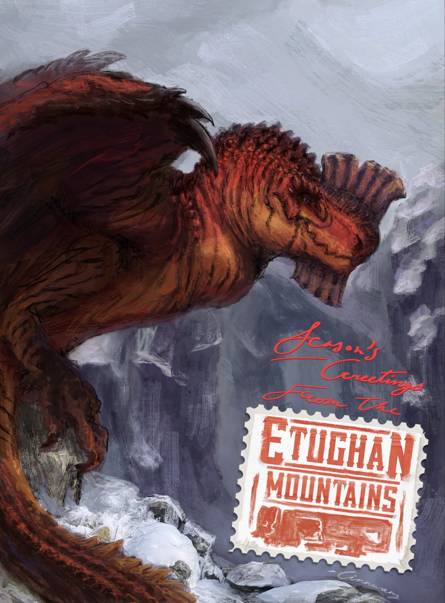 With another year coming to a close, another secret Santa was upon me and my art buddies, this year I had the pleasure to make a piece for <a href="/MahiTheNexus/">Mahi 🍉-💚☀️❤️-💛💙</a> of their creature the Leutarn!

I was a lil artblocked making this piece but I managed to get it done quick. Alt vers. below!