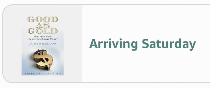 Peacekeeprx's tweet image. Hyped - “Good As Gold” by Judy Shelton🌹@judyshel