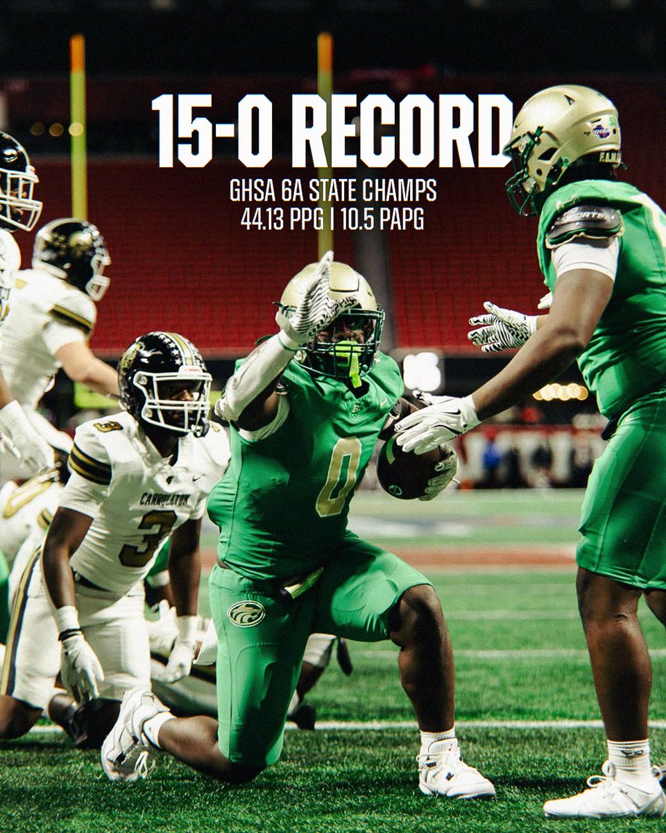 Buford left no doubt who the No. 1 team in the nation was this season, dominant from start to finish 😤 

They become the first Georgia program to finish No. 1 in the ESPN High School Football Top 25 🏆

2023: Bishop Gorman (NV)
2024: Mater Dei (CA)
2025: Buford (GA)