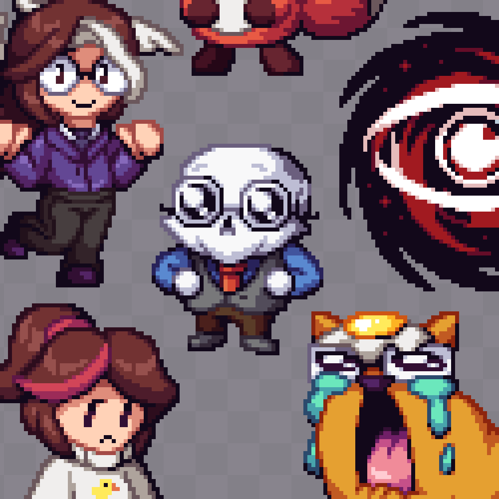 RustBucket0's tweet photo. Another wip of more pixel peeps'
#pixelart #ドット絵 https://t.co/xasBZS7qgZ