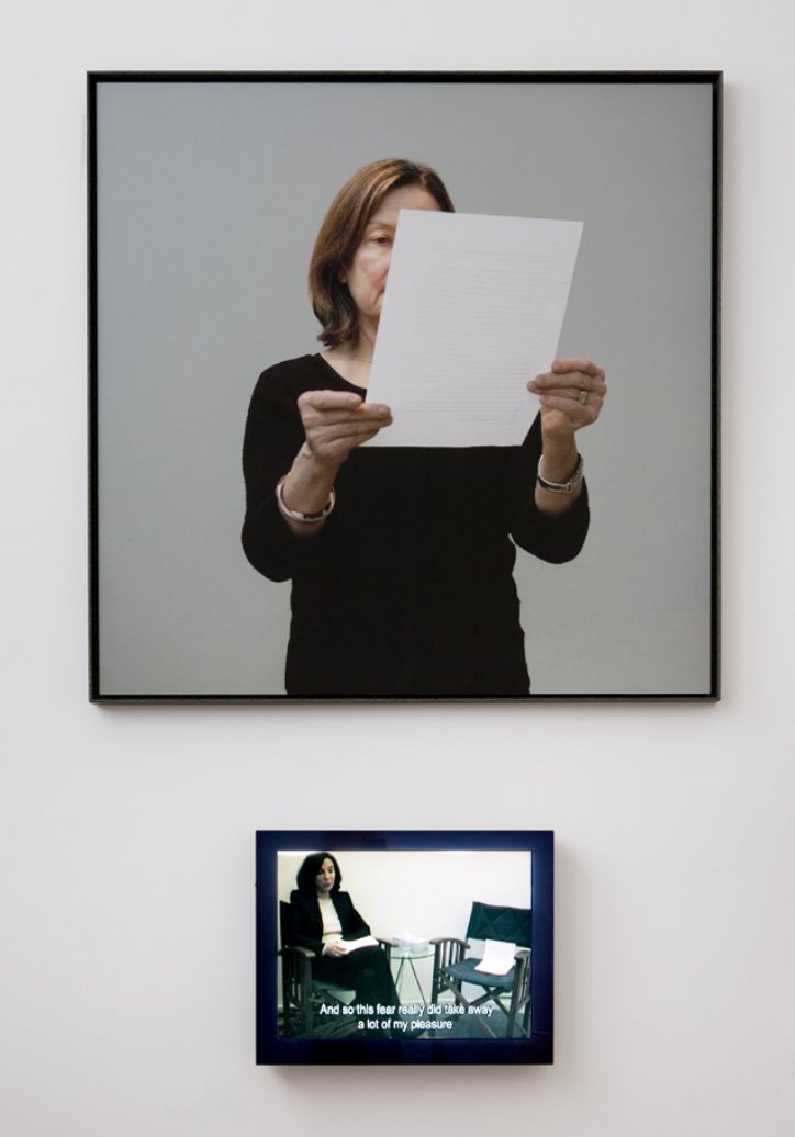 it was so cool when Sophie Calle got broken up with via email and then commissioned 100+ women from different backgrounds to interpret what the fuck her ex meant by it 

"Take Care of Yourself" (Police captain / United Nations Expert in Women's Rights / Family Mediator) (2007)