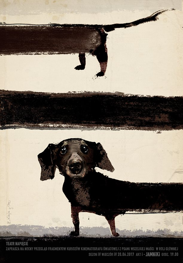 solisolsoli's tweet photo. Dachshund Poster by Ryszard Kaja https://t.co/kTwIp5Odtv