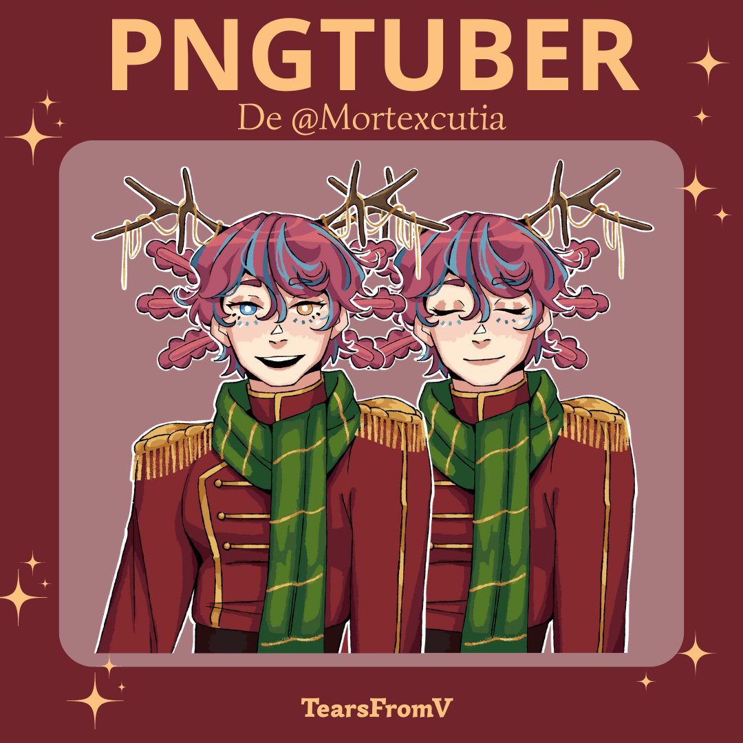 TearsFromV's tweet image. Y LA OTRA PARTE DE LA COMISIÓN SISISI @Mortexcutia 
.
2/2
.
#TearsFromV #Commission #DigitalDrawing #ClipStudio #twitch #pngtuber #Christmas #oc