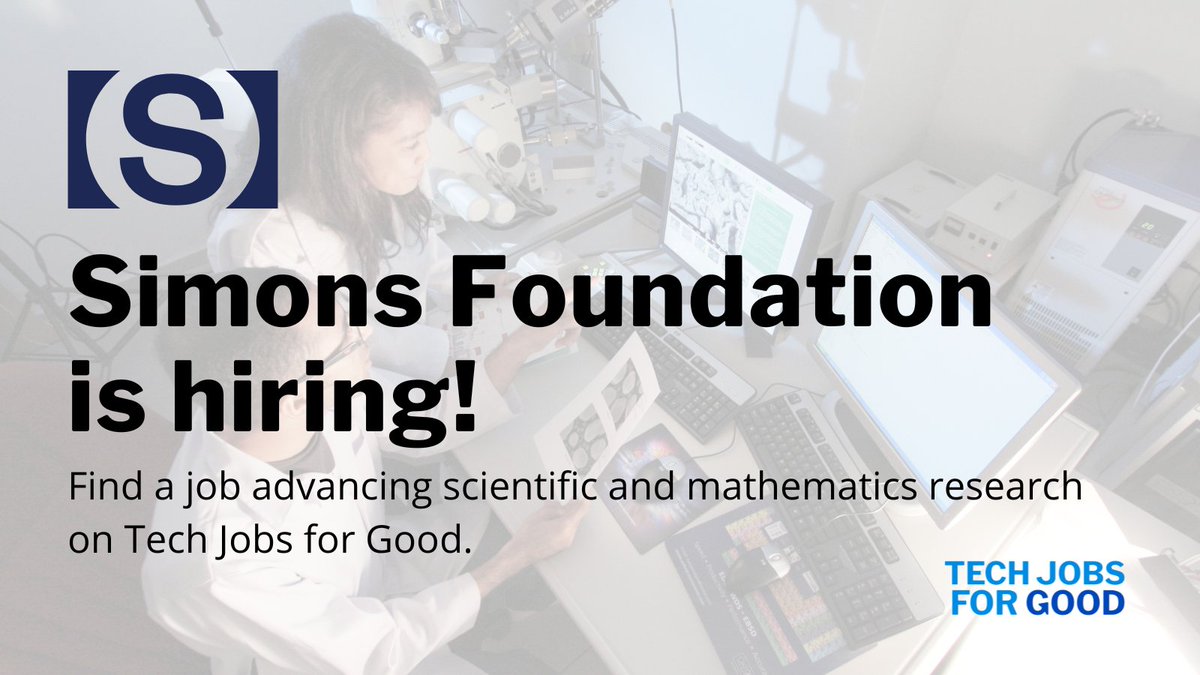 Tech Jobs for Good tweet media