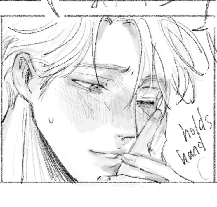 small scene from <a href="/Cello_Fiend_/">Cello_Fiend</a> 's guideverse series. 
the vulnerable hjyj intimacy moved my pen against my will... and for multiple pages.

🔞nsfw: poipiku.com/1988225/125646… #msch #hjyj