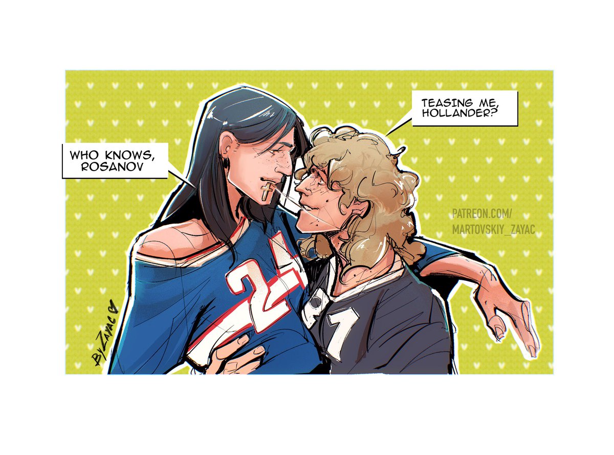 Couldn’t help myself with Heated Rivalry brainrot. Sooo… Lily and Jane 🥰🥰🥰

#hollanov #heatedrivalry #heatedrivarlyart