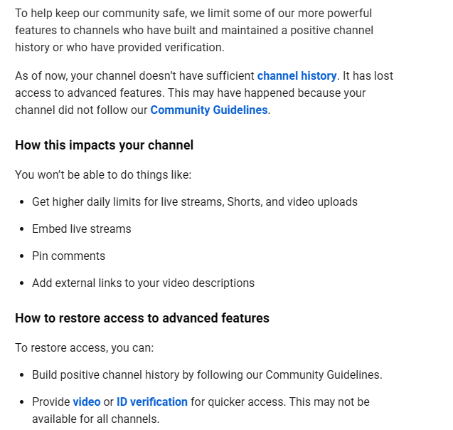 boog9ner's tweet photo. @TeamYouTube 
I had to create an account for this because recently this happened to my youtube channel "boog9ner" that I have had since 2020 and has never had any problems, I dont understand why since I adhere to community guidelines and have never uploaded anything that violated https://t.co/djanK0To9o