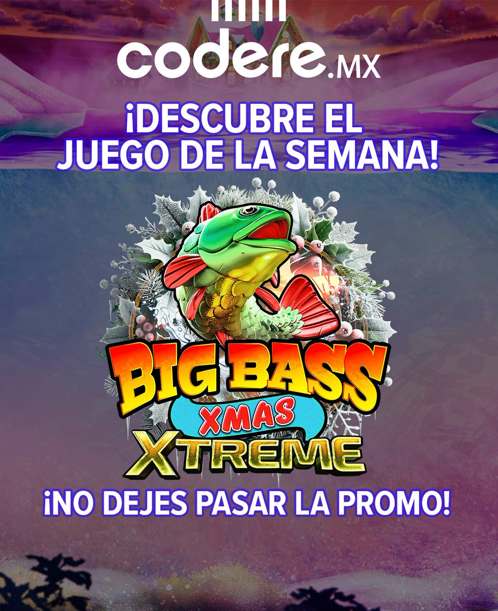 CodereMX's tweet image. 🐠🎣✅ Sobrinos, ¿ya se surmegieron en mi #JuegoDeLaSemana?

Aprovechen mi promo y denle vida a su semanita 🌞

#casino #casinogames