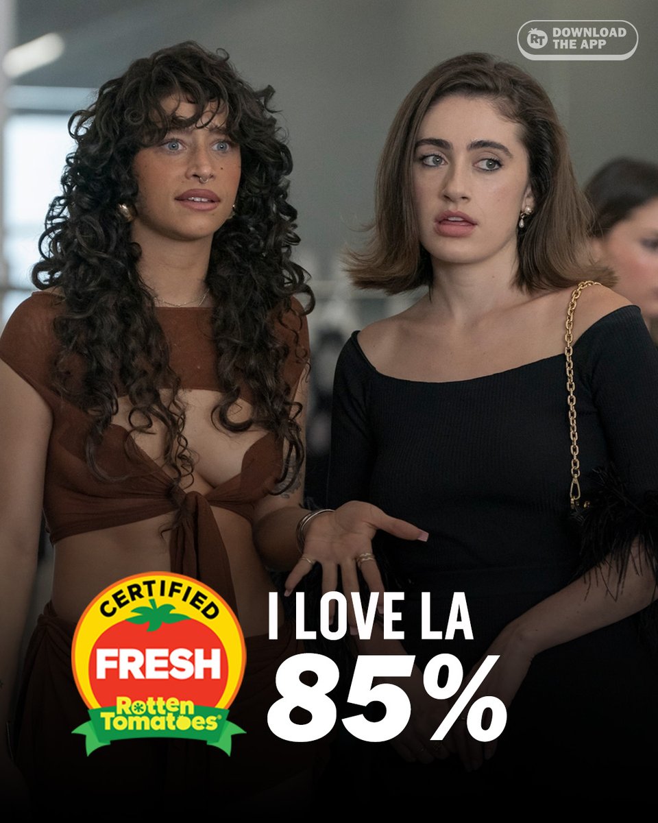 #ILoveLA is Certified Fresh at 85% on the Tomatometer, with 41 reviews:
rottentomatoes.com/tv/i_love_la/s…