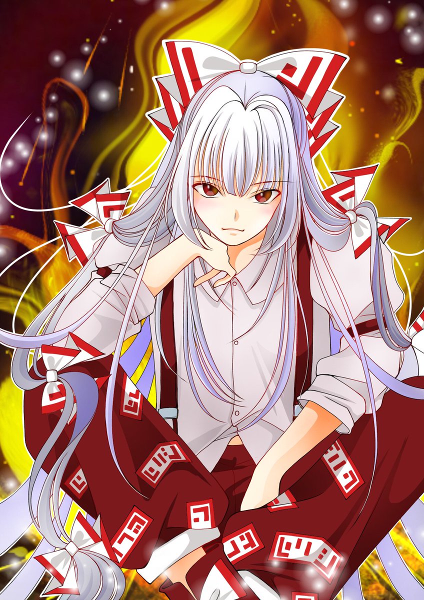 おはようございます♪

寒いですね。こんな日は、もこたん描きたくなります。

#東方Project 
#藤原妹紅