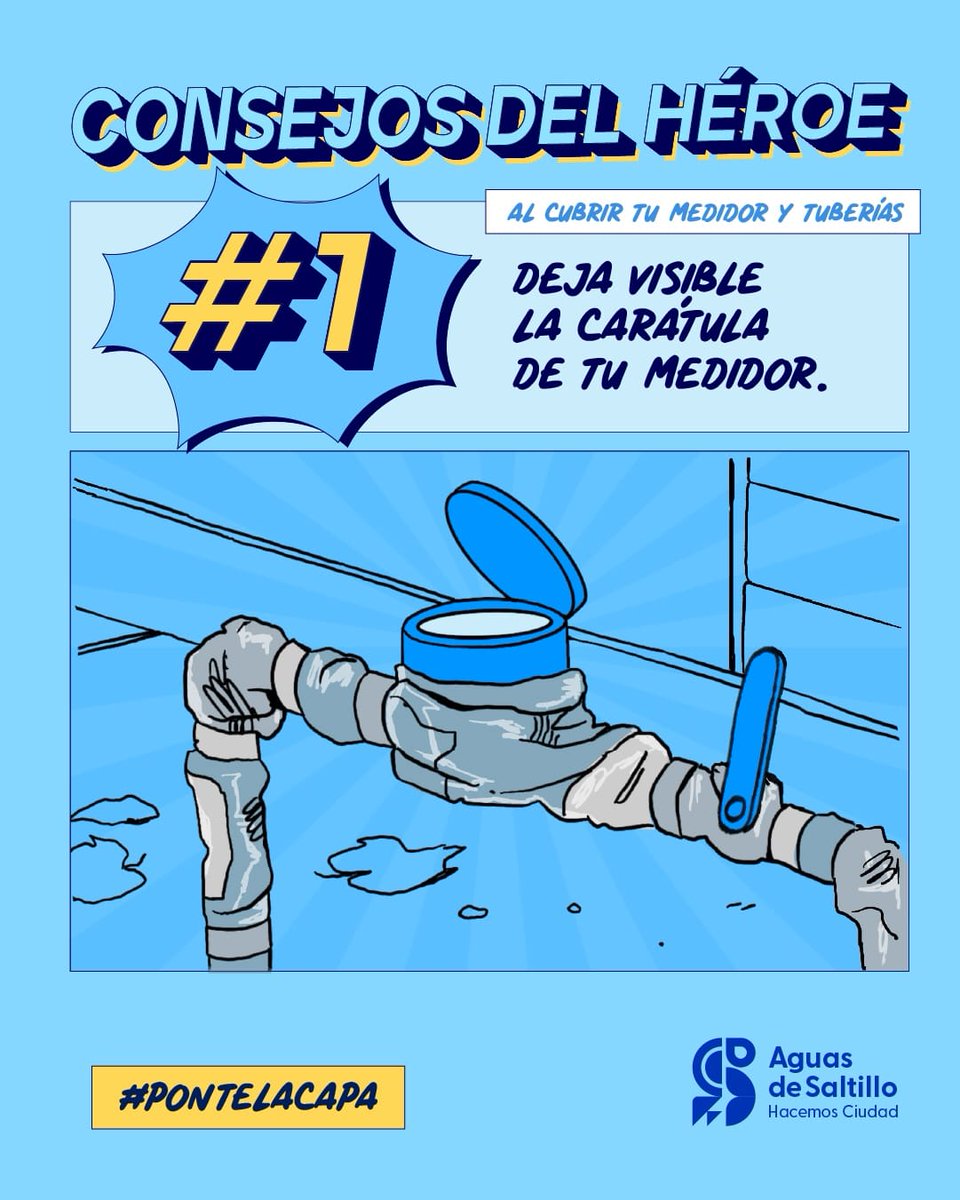 Al proteger tu medidor, asegúrate de dejar visible la carátula. Así podemos revisarlo correctamente.

#Saltillo #PonteLaCapa