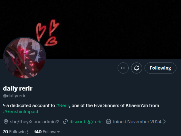 daily hoyo daily tweet media