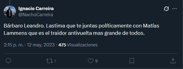 El cuervazo de <a href="/NachoCarreira/">Ignacio Carreira</a> votando a la lista de Matías Lammens.

Qué raro, antes pensaba igual que todos los hinchas de #SanLorenzo…

LLEGARON LOS SOBRECITOS NACHI?