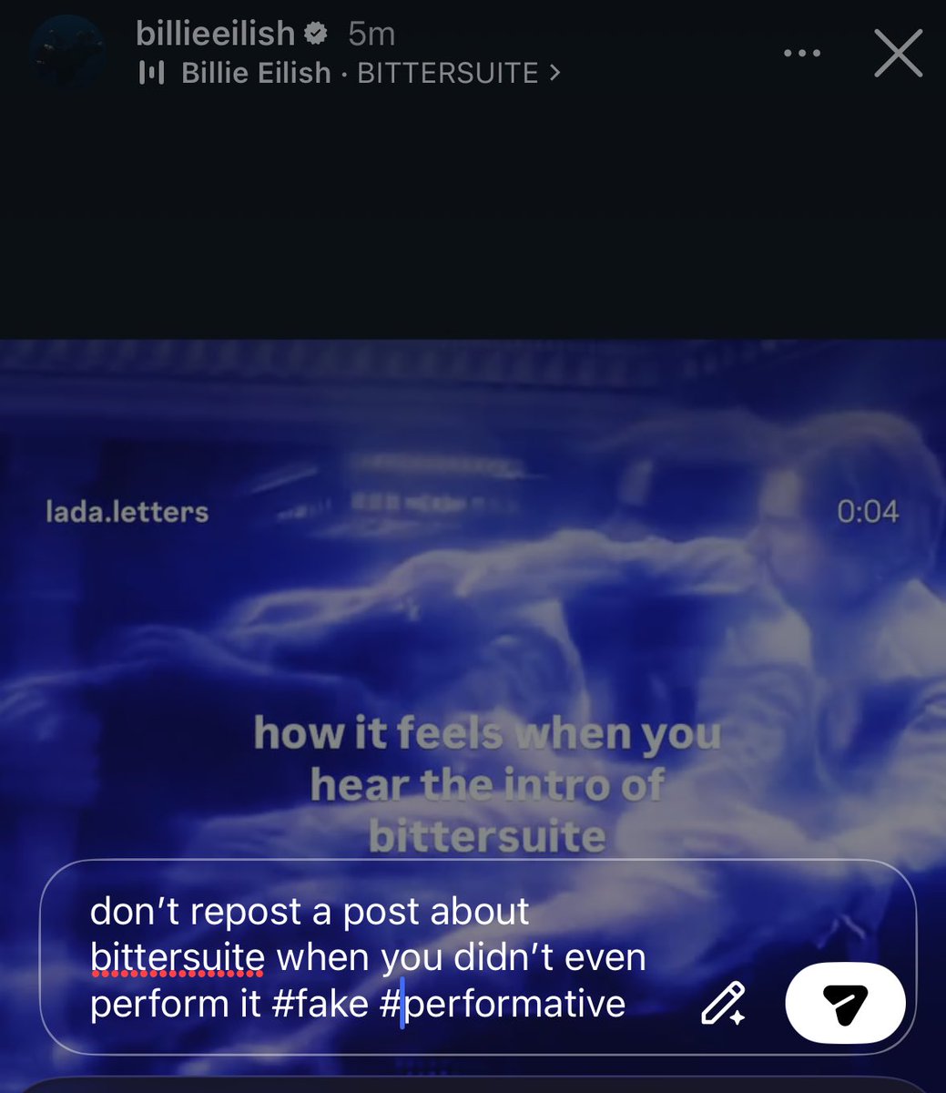 billiesdyke's tweet image. billie so fake leave bittersuite alone